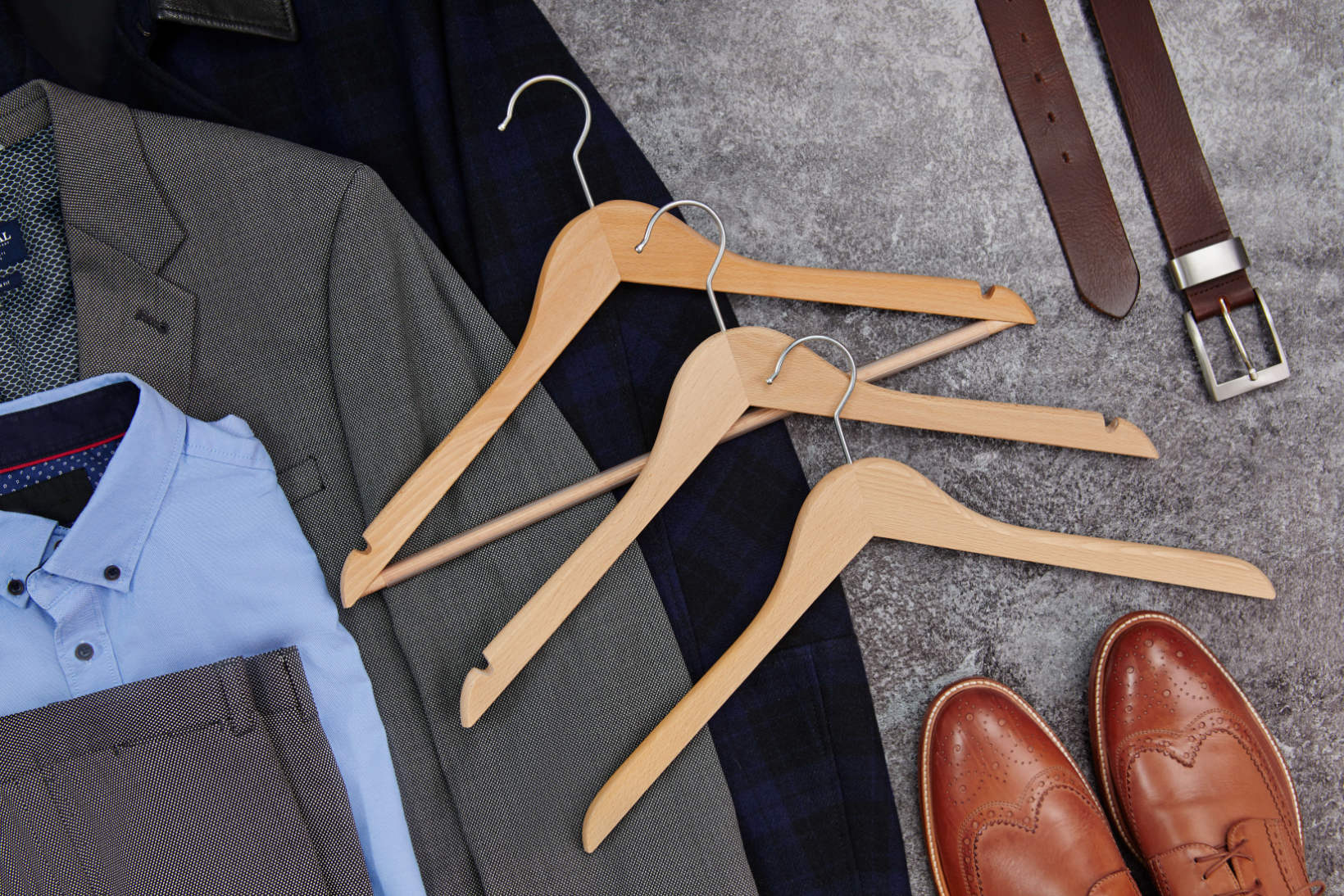 Wood - clothes hangers